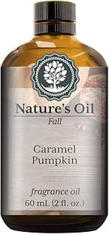 Caramel Pumpkin Fragrance Oil (60ml) for Diffusers, Soap Making, Candles, Lotion, Home Scents, Linen Spray, Bath Bombs, Slime