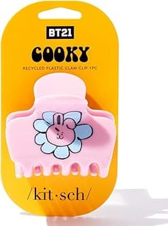 Kitsch BT21 x Recycled Plastic Puffy Claw Clip 1pc - Cooky