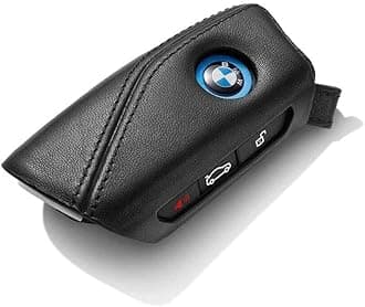 BMW Leather Key Case, Black, One size
