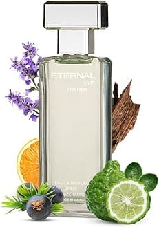 Eternal Love for Men - Long Lasting Eau de Parfum Spray - Premium Clean Fragrance with Amber & Cedarwood - Fresh Sophisticated Scent - 3.4oz