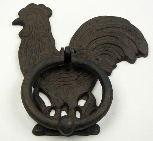 Rooster Door Knocker - Cast Iron