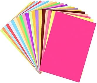 Eclet Colorful Cardstock Paper in 5 Color, 4 Sheets Thick Colored Paper for Invitations, Cards Making, Paper Crafts, School Projects,