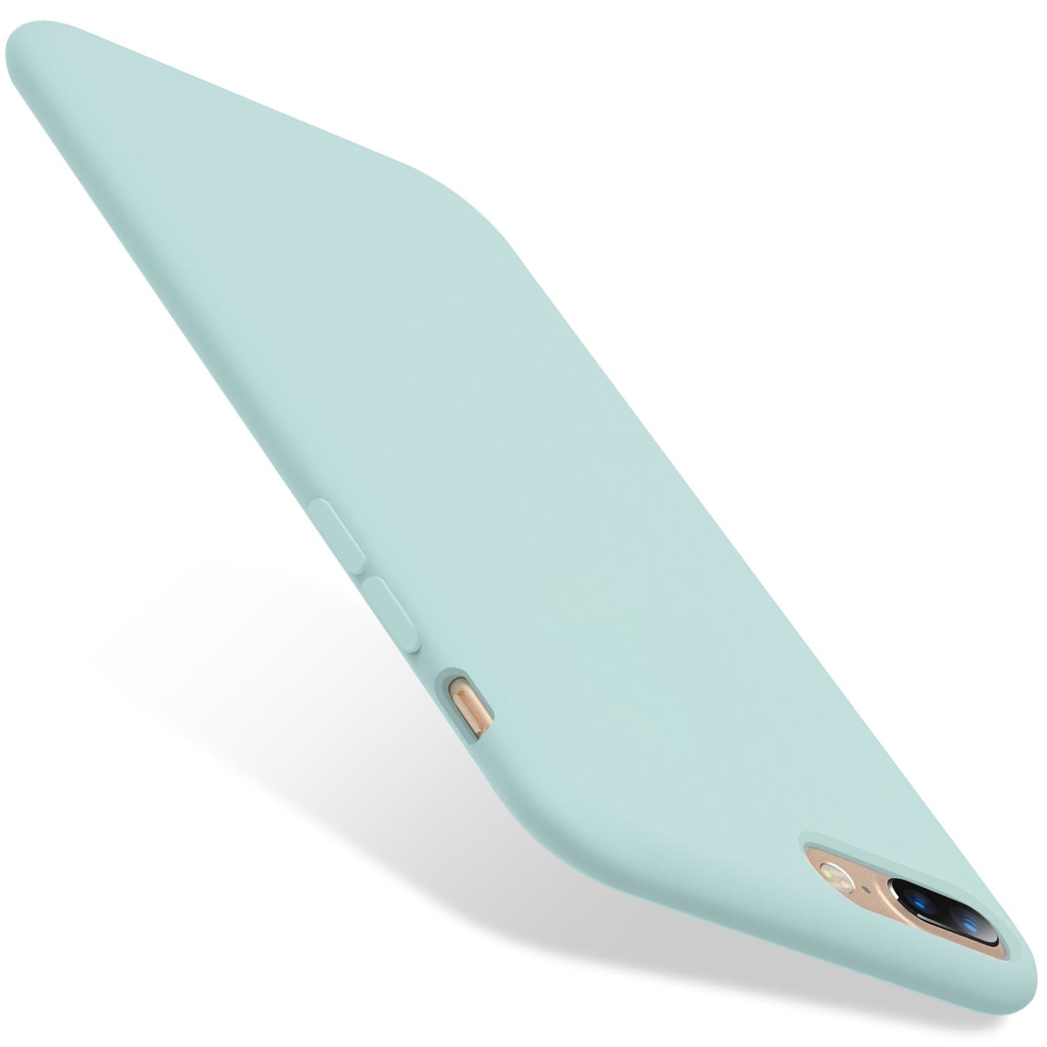 TORRAS iPhone 8 Plus Case, iPhone 7 Plus Case, [Love Series] Liquid Silicone Gel Rubber Case with Soft Microfiber Cloth Lining Cushion for iPhone 8 Plus (2017) / iPhone 7 Plus (2016) - Mint