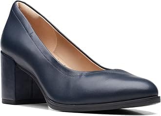 Clarks Unisex Freva55 Court Sneaker, Navy Leath, 0 US Women