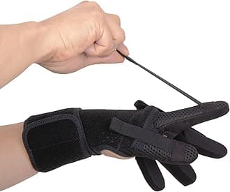 Neofect Finger Splint for Spastic Fingers Large Left - Stroke Recovery Equipment , Finger exerciser, hand strengthener, finger regabilitation gloves, stroke hand splint, finger straightener, finger exetension exerciser, radial nerve palsy splint