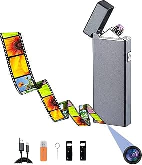 Hidden camera - Spy camera - Mini camera - Security camera - Portable Small camera - Electronic lighter camera - Supports 512G - HD 1080p camera - Evidence collecting camera - Nanny camera