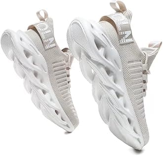 Jakcuz Men's Hightop Non Slip Gym Sneakers Lightweight Breathable Athletic Running Walking Tennis Fashion Comfortable Shoes