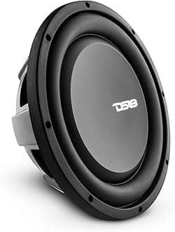 DS18 PSW10.4D 10" Shallow Mount Subwoofer 1000 Watts Max Power 500 Watts RMS Dual Voice Coil 4+4 OHMS Water Resistant - Best Sub for Tight Spaces in Car & Trucks - 1 Speaker