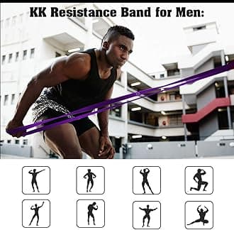 KK Resistance Bands, Pull Up Resistance Bands For Men & Women, Fitness Exercise Bands, Pull Up & Stretch Resistance Workout Bands In A Variety Of Strengths