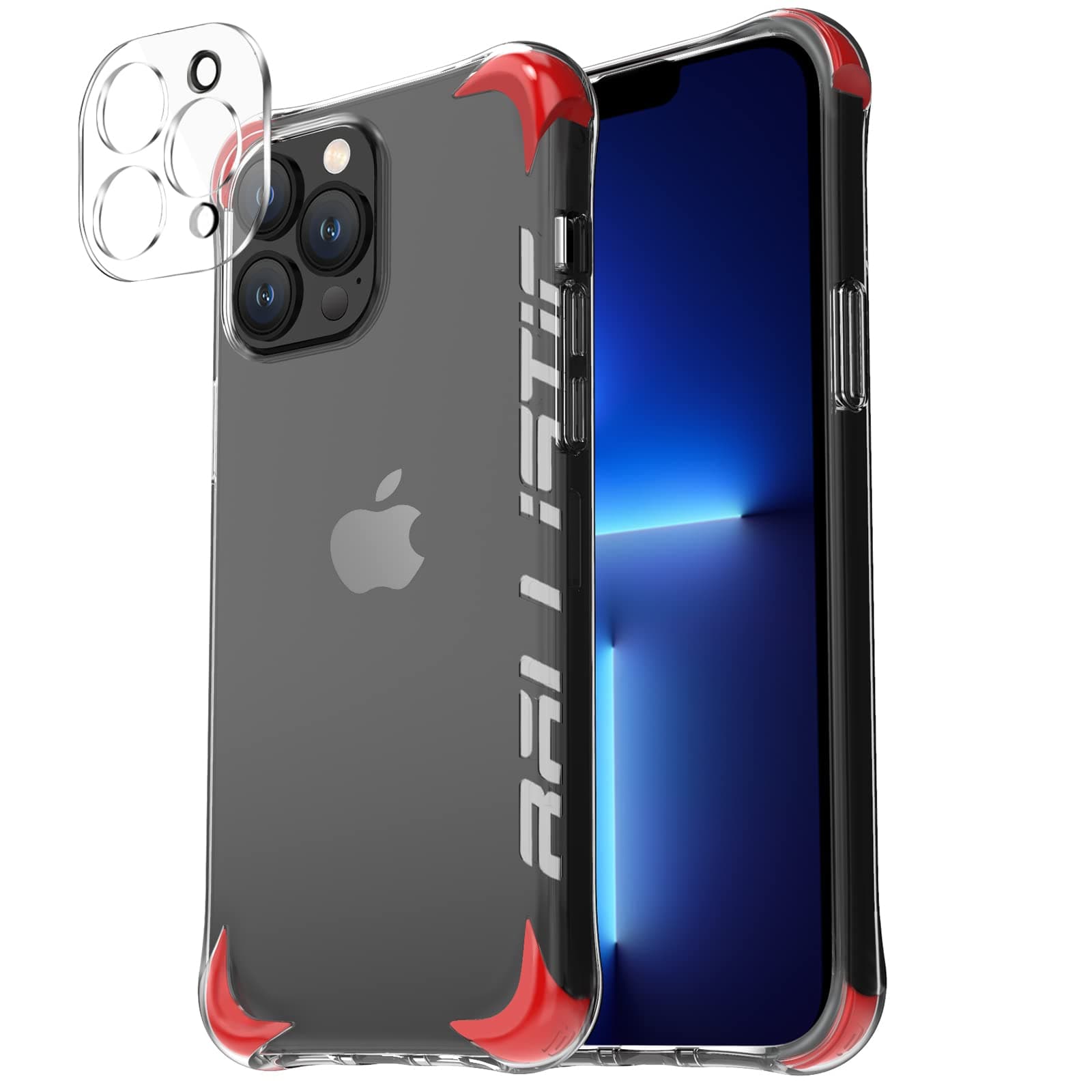 BALLISTIC Clear Case Compatible with iPhone 13 Pro Max Case (ONLY), with 1 × Camera Lens Protector, 2 Sets × Against Drop Corners, Protective Phone Case 6.7 inch 2021 - Clear