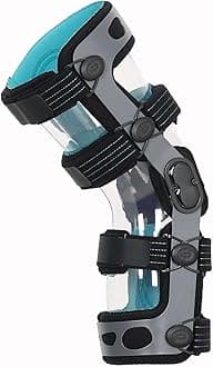 Komzer ACL Knee Brace for Ligament Injuries, Sports Injuries, Arthritis (OA) & Preventive Protection and Relief from Knee Joint Pain/Degeneration, fit Men & Women (M-Right)