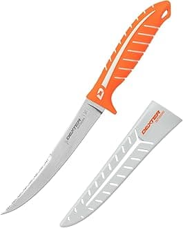 Dextreme Dual Edge 7" Flexible Fillet Knife | Includes Sheath
