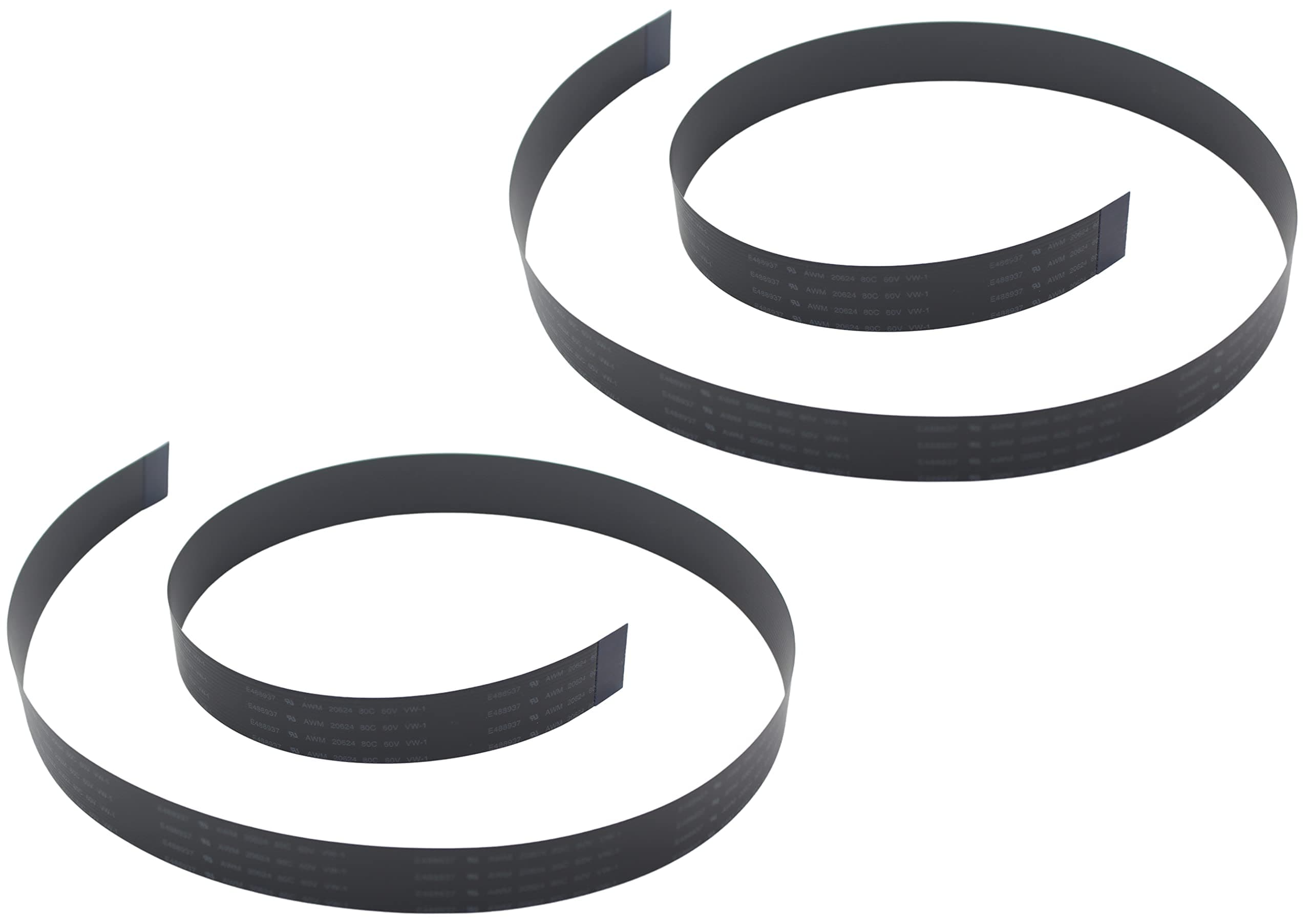 Flex Ribbon Cable for Raspberry Pi Camera - Black 60cm / 2ft (2 Pack)