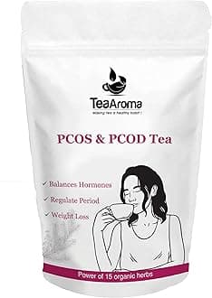 Tea Aroma - PCOS & PCOD Herbal Tea | Supports Hormonal Balance, Menstrual Health & Weight Management | Contains Shatavari, Chasteberry & Fennel Seed | 50 g