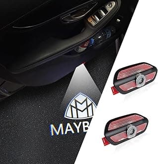 Liphontcta 通用 Car Door Logo Lights Projector Non-fading LED Puddle Lamp Compatible For Maybach Accessories s class s320 s500 s550 s600 s650 s63 s65 s400 s350 s680 s560 (W222 2014-2019)