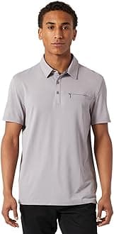 Mens Polo Shirts - Short Sleeve Quick Dri Fit Golf Polo Shirts for Mens | Performance Men's Polo Shirts with Pocket