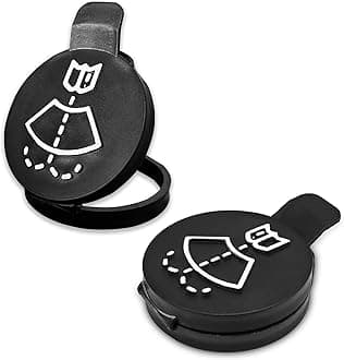 2 Pack Car Wiper Bottle Cover, Windshield Wiper Washer Fluid Reservoir Tank Bottle Cap, Car Wiper Bottle Cover Replacement Cap Compatible with GMC Chevrolet Buick Cadillac, OEM: 12767700, 13227300