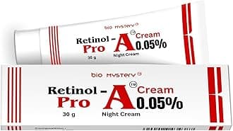 Retinol Pro Night Cream 0.05% Vitamin A Advanced Anti-Aging Moisturizer for Face Fine Lines Wrinkles Sun Spots Uneven Skin Tone 30 g 1.05 oz