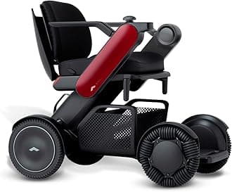 WHILL Model C2 Portable Power Chair (Red, 20" Wide Seat)