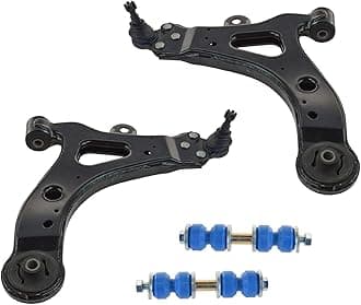 TRQ Front Suspension Kit Control Arm with Ball Joint Sway Bar Stabilizer Link Compatible with 2002-2007 Buick Rendezvous 2001-2005 Pontiac Aztek
