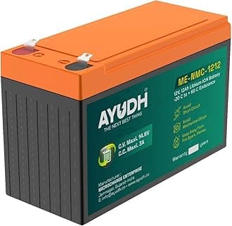 - AYUDH 12V14AH Lithium-ION Battery for Agriculture Spray Pump,Solar Street Light ETC