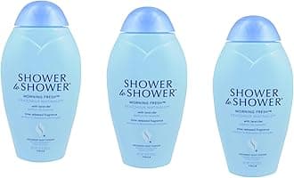 Shower to Shower Morning Fresh Body Powder with Lavender for Men & Women, Talc Free, Sweat Absorbing, Prevents Chafing & Odor, Deodorizing - 8 Ounce (3 Pack)