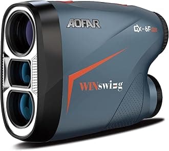 AOFAR GX-6F PRO Golf Rangefinder with Slope and Angle Switch, Flag Lock with Pulse Vibration and Continuous Scan, Tournament Designed, 600 Yards Rangefinder for Distance Measuring