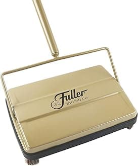 17031 Electrostatic Carpet & Floor Sweeper - 9" Cleaning Path - Lightweight - Ideal for Crumby Messes - Works On Carpets & Hard Floor Surfaces - Rich Gold