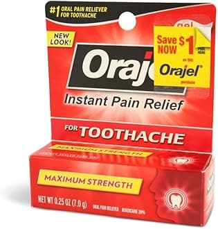 (3 pack) Orajel Gel Adult Maximum Strength .25 oz.