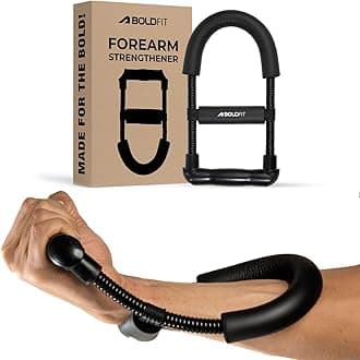 Boldfit Forearm Strengthener Wrist Exercise Equipment Arm Strengthener Grip Strengthener Fitness Equipment Home Gym Equipment For Men & Gym Equipment For Women Grip Workout Forearm Wrist Grip, Black