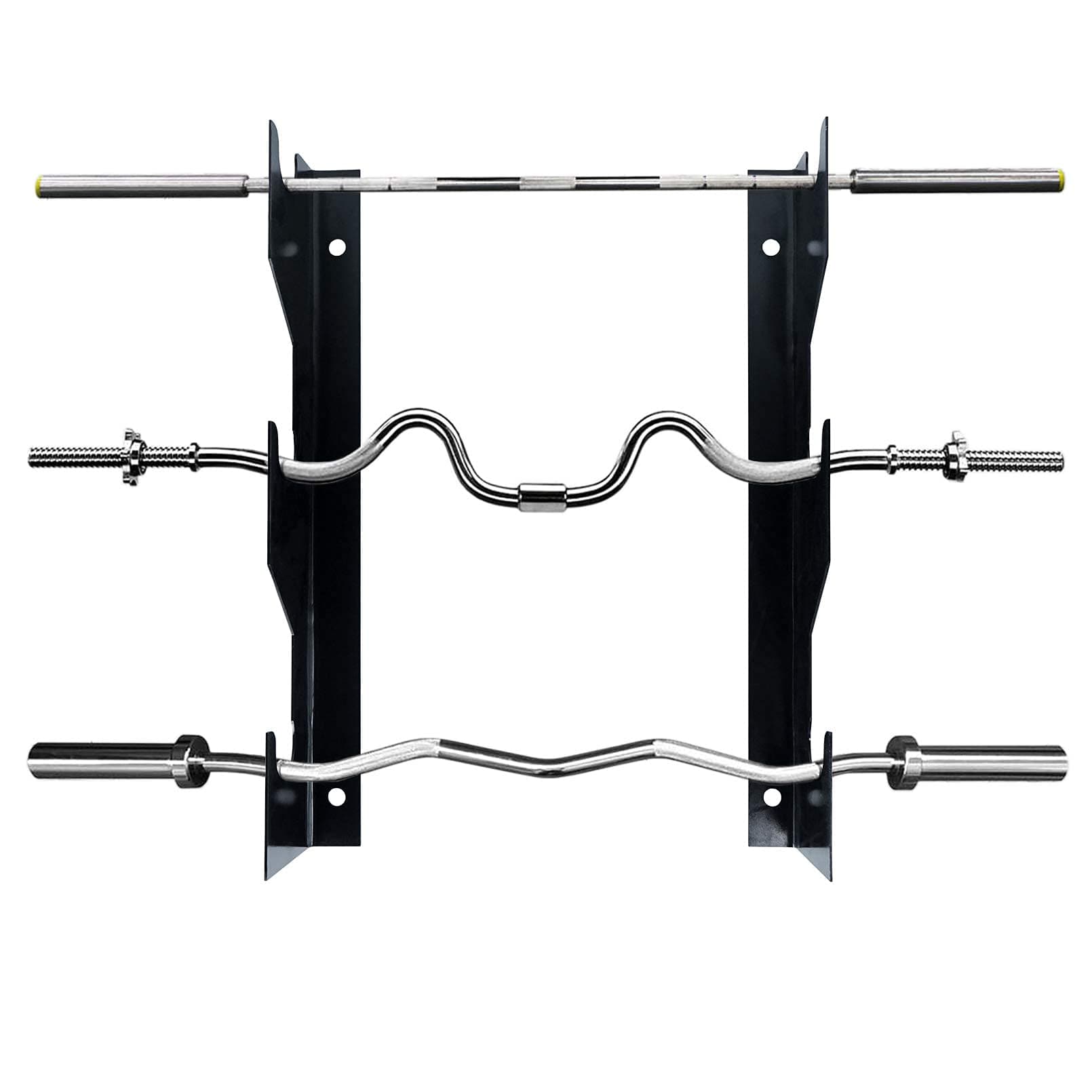 Luwint Barbell Holder Wall Mount, Horizontal 3 Weight Bar Storage Rack