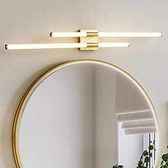 Modern Bathroom Vanity Light LED 39.76in Gold Bathroom Light Fixtures Over Mirror Vanity Light Wall Modern Bathroom Vanity Lighting…