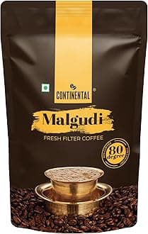 Continental Malgudi Filter Coffee Powder 200g Pouch (80% Coffee - 20% Chicory)
