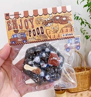 Taba Squishy Toys,Valentines Cat Paw Cute Kawaii Squeeze Toys ,Sticky Squishy Fidget Toys Silicone Squeeze Toy for Stress Relief,Cute Soft Toys,Best Valentines Gift for Anniversary(Brown Egg Waffles)