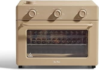 Our Place Large Wonder Oven | 6-in-1 Stainless Steel Air Fryer Toaster Oven Combo with Basket, Rack, Pan & Tray | 3-Rack, 32 QT, Large Capacity - Toast, Roast, Bake, Reheat, Broil & Steam | Steam