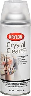 Krylon K01303A07 Crystal Clear Acrylic Coating Aerosol Spray, 6 Ounce, Gloss Small Can, 6 Ounce (Pack of 1)