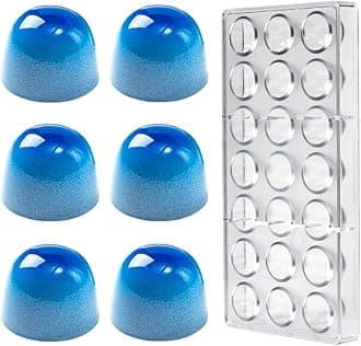 Polycarbonate Chocolate Mold Bullet Shape for Chocolate Bonbons Candy 21 Cavity 12g/pieces Baking Pastry Tools Mould 2124B