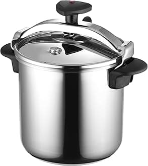 MAGEFESA Star Quick Easy To Use Pressure Cooker, 18/10 Stainless Steel, Suitable for induction. Thermodiffusion bottom, 3 Security Systems (14 QUART)