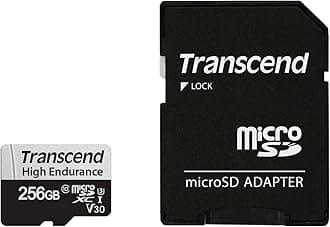 Transcend 256GB 350V(uSD Card), Micro SD, Memory Card, U3, Full HD, Up to 100MB/s, for Camera and Drones - TS256GUSD350V