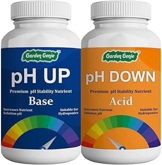 - Garden Genie Ph Up Down Solution For Hydroponic Systems, Hydroponic Solution For Indoor And Outdoor Plants, Ph Adjuster Hydroponics Nutrient Liquid Solution Combo - 100 Ml Each