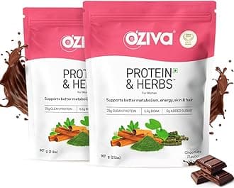 Protein & Herbs for Women (Chocolate) I Manage Weight, Energy & Metabolism | Clean Protein, Shatavari, Green Tea I No Added Sugar, 4lbs (Pack of 2)