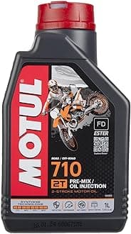 Motul 104034 Engine oil 2T 710-100% synthetic Ester - 1L, transparent