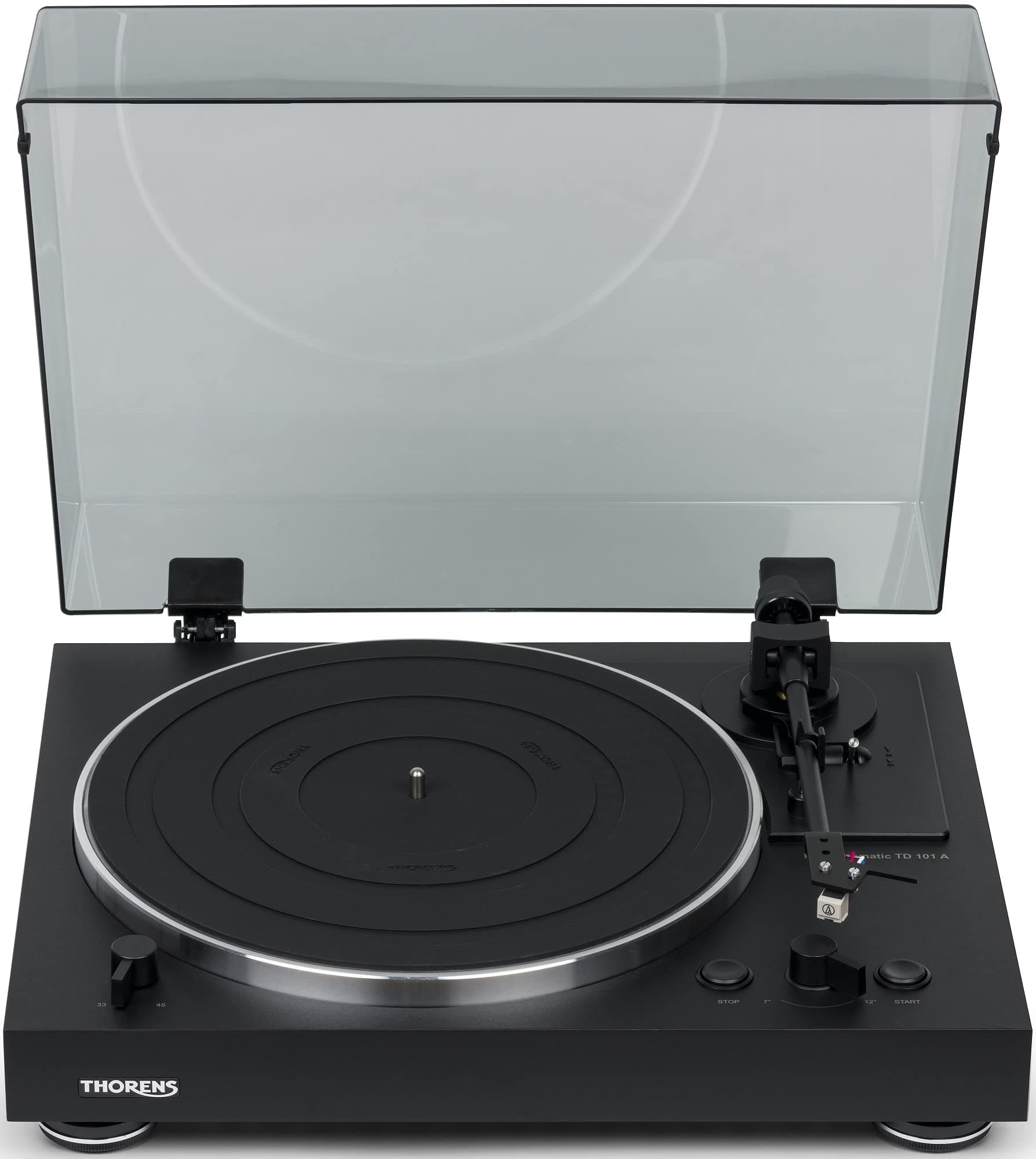 ThorensTD 101 A Fully Automatic Turntable with Audio Technica AT3600 Cartridge (Black)