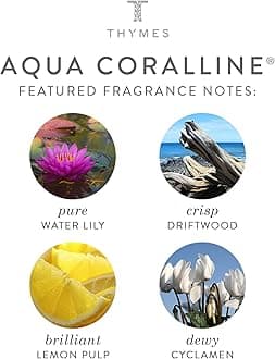 Thymes - Aqua Coralline Home Fragrance Mist - Relaxing Beach Scented Room Spray - 3 oz