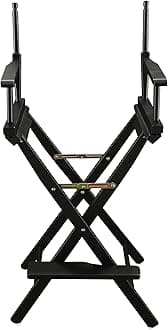 30-Inch Director Chair, Black Frame