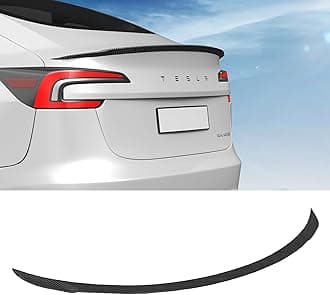 BASENOR 2024 2025 Tesla Model 3 Performance Spoiler ABS Material Rear Spoiler Wing OEM (Matte Carbon Fiber) Rear Trunk Lip Model 3 Performance Accessories