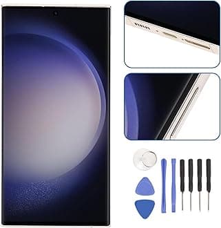 S23 Ultra 5G Screen Replacement with Frame, 6.8 inch Screen for S23 Ultra, LCD Display Digitizer S23ultra 5G S918B LCD Screen Replacement with Frame, for SM-S918B International Model
