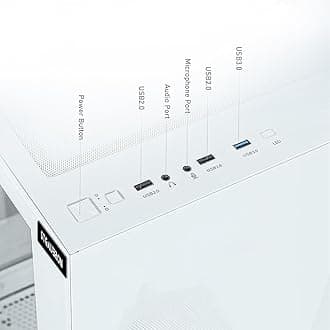 STGAubron Gaming PC Computer Desktop, AMD Ryzen 3 3200G 3.6G, GeForce RTX 2060 6G, 16G DDR4, 512G SSD, 600M WiFi, BT 5.0, RGB Fan x3, Windows 11 Home,White