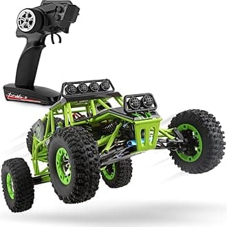 WLtoys RC Car 1/12 Scale 2.4G 4WD High Speed Electric All Terrain Off-Road Rock Crawler Climbing Buggy RTR for Kids and Adults