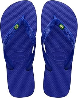 Havaianas Men's Brazil Flip Flop Sandal, Marine Blue, 9-10 M US